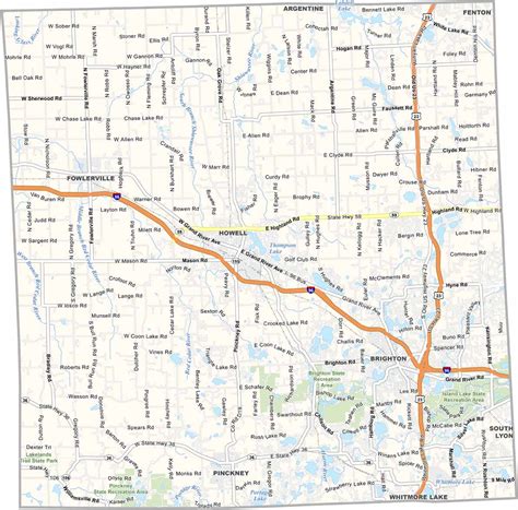 Oakland County Map, Michigan - US County Maps