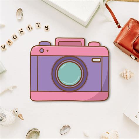 Pink Camera Magnet | Cute Photographer Gift – Bhai Please India