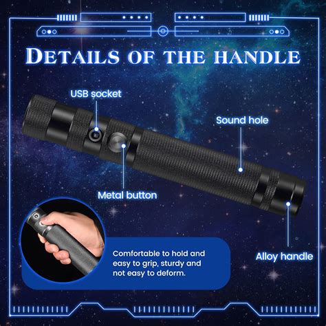 InLoveArts Light Saber, RGB 7 Colors Metal Hilt | Ubuy India