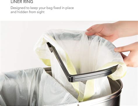 Buy NINESTARS DZT-50-13R ऑटोमैटिक टचलेस इन्फ्रारेड मोशन सेंसर ट्रैश कैन ...