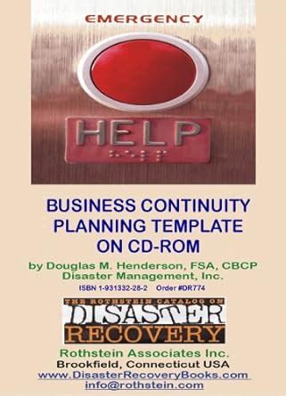 Business Continuity Planning Template : Douglas M. Henderson: Amazon.in ...