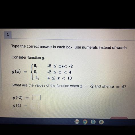 Type the correct answer in each box. Use numerals instead of words ...