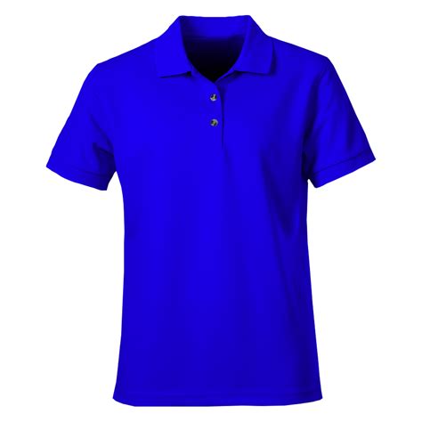 Royal Blue Polo Shirt Template