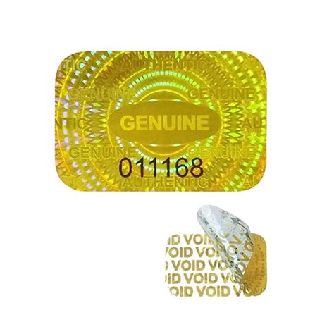 Hologram Stickers, Tamper Evident, Silver, High Security, Tamper ...