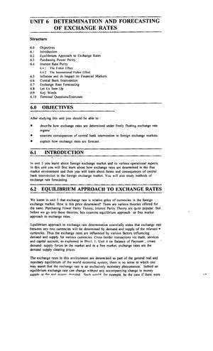 Unit-7 - International Business Finance - Unit 7 - UNIT 7 CURRENCY RISK ...