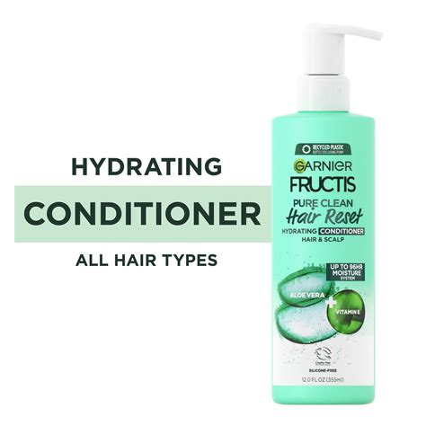 Buy Garnier Fructis Pure Clean Hair Reset Hydrating Conditioner, Aloe ...