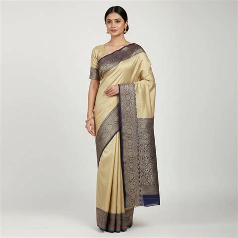 Banarasi Crepe Khaddi Saree with Intricate Weave | Rangoli