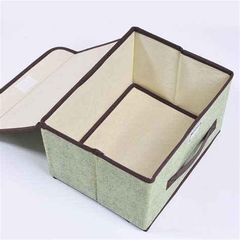 Buy Foldable Storage Box with Lid and Handles | DeoDap