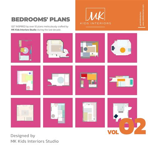 MK Kids Interiors - Kids Bedroom Layouts - Volume 2: Bedroom Layouts ...