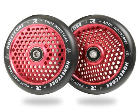 Buy 120mm Honeycore Wheels - Black/Red Online at desertcartINDIA