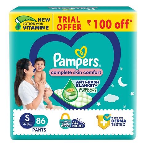 Buy Pampers Complete Skin Comfort Pants, Anti-rash blanket, Lotion with ...