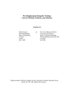 Employment Integrity Testing 的图像结果