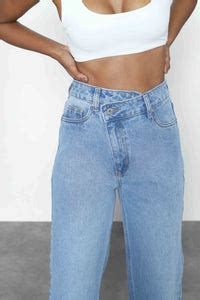 Dark Blue Straight Fit Ripped Jeans