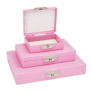 Ted Pella 2306-7-CS PELCO MicroSlide Storage Box for 25 Slide, Pink ...