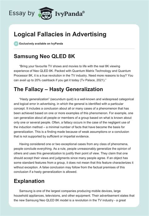 Image result for Commercials Using Logical Fallacies