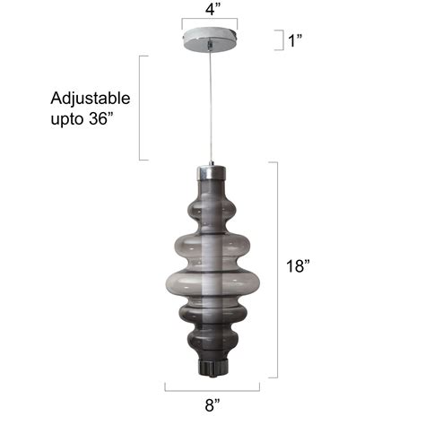 Golden Age Smoke LED Pendant Light for Hanging Lights | Light & Living