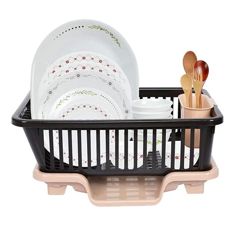 Cutting EDGE Durable Kitchen Sink Dish Rack Drainer, Drying Rack Washi