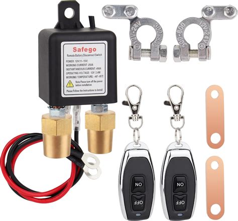 Buy Remote Battery Disconnect Switch,Safego Upgraded Kill Switch Anti ...