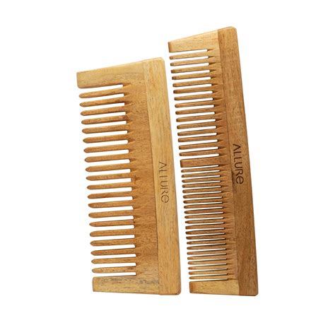 Buy Allure Neem Wood Shampoo and Dual Head Hair Combs - Allure