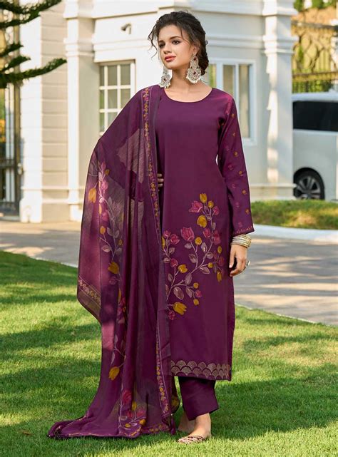 Kilory Pure Muslin Unstitched Salwar Suit Dress Material for Women ...