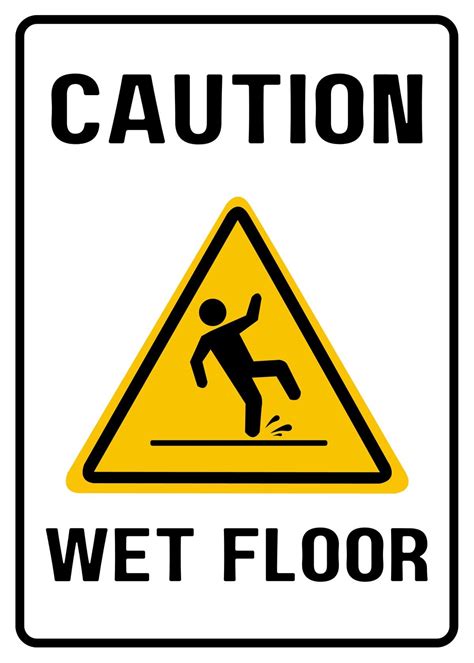 Printable Wet Floor Sign – PrintableLib