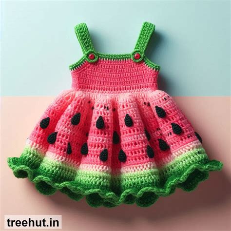 Watermelon Crochet Dress for Baby Girl Ideas and how to make them