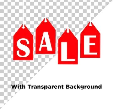 Sale tags png psd | Premium AI-generated PSD