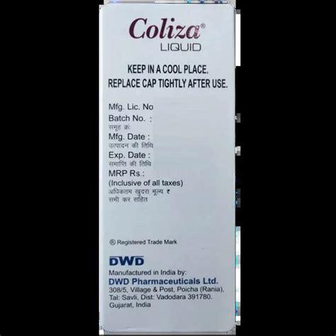 Buy Coliza Drops 30 Ml Online at Best Price | Medkart