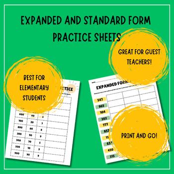 Base Form Standard Form Expanded Form Example in Math 的图像结果