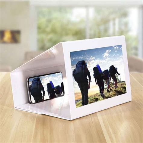 12inch Eye Protection Projection Mobile Phone Enlarge Desktop Anti ...