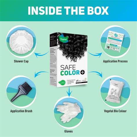 VEGETAL Safe Color+ - Soft Black 50g. - Chemical free Natural hair ...