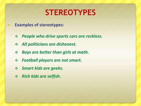 Stereotype Example 的图像结果