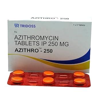 AZITHRO-250 - Strip of 6 Tablets : Amazon.in: Health & Personal Care