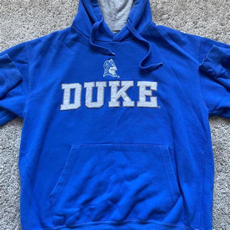 Vintage Duke University Hoodie Size Large Smoke... - Depop