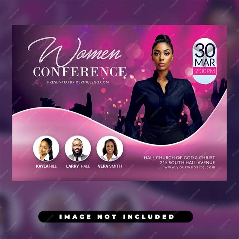 Psd women conference empowerment church flyer template | Premium PSD