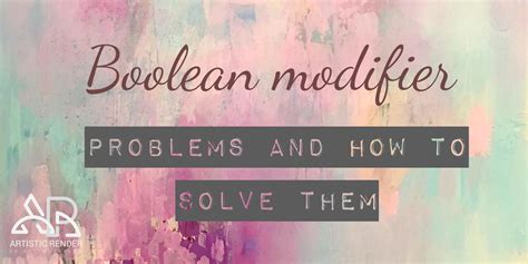 Image result for How to Use Boolean Modifier