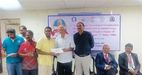 Sa Kannan superb at 15th Chennai GM Category B Below 2000 Rating ...