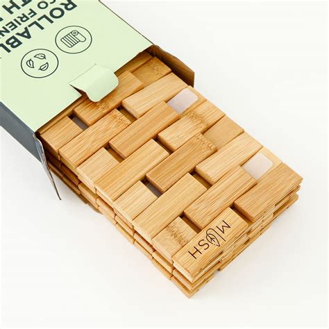 Bamboo Wooden Bath Mat Non Slip Quick Drying Water-Resistant Organic ...