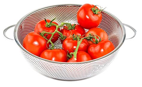 Stainless Steel Colander Strainer Micro-Perforated Drainer Strain Pasta ...