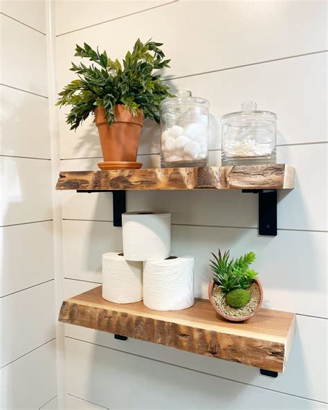 Live Edge Shelves For Bathroom at Katie Butters blog