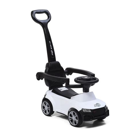 3 in 1 Ride on Musical Push Car with Parental Handle and Protective Ar ...