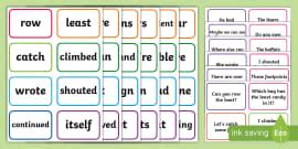 ESL Fry Sight Words Sentence Cards 301-400 | Twinkl