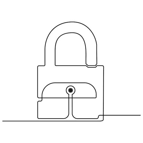 Ilustração vetorial isolada de bloqueio de segurança e privacidade de ...