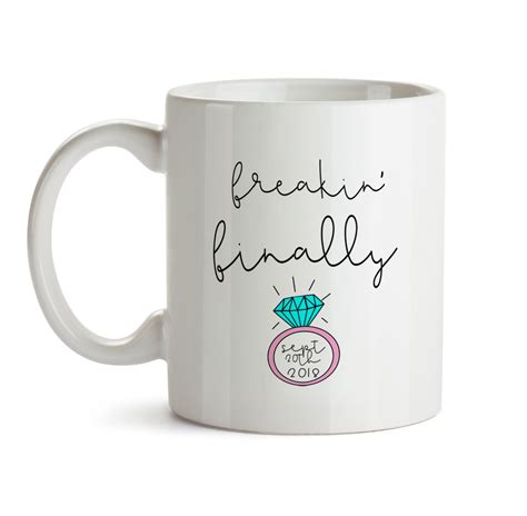 engagement gift mugs
