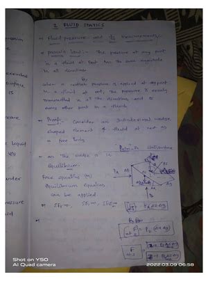 Fluid mechanics part 3 - my notes - Part A: Fluid Mechanics Part B: Air ...