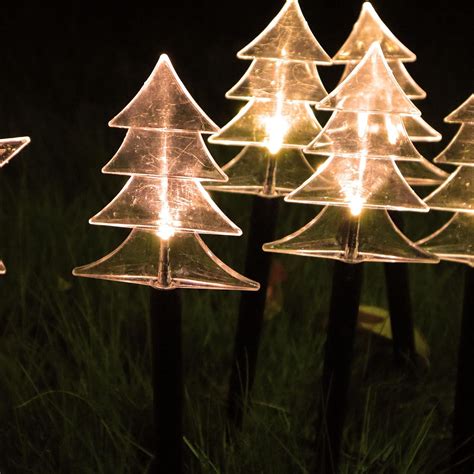 kalynmart Solar Christmas Tree Pathway Light Landscape Decorative ...