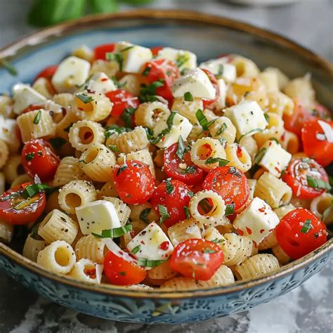 Delicious Caprese Pasta Salad Recipe | Recipe | Caprese pasta salad ...