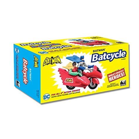 Buy Figures Toy Company DC Comics Retro Batman Batcycle Playset (Red ...