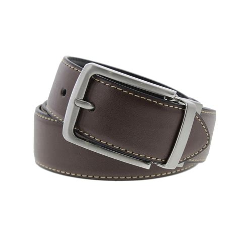 Buy Steve Madden Mens 35mm Casual Feather Edge Reversible Belt Brown ...