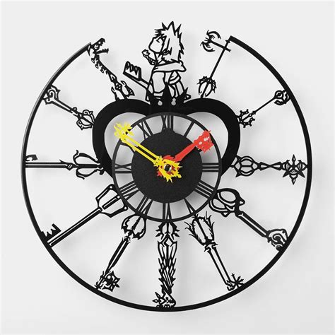 Kingdom Hearts Clock Kingdom Hearts Merchandise Kingdom | Etsy